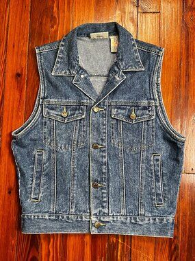 Vintage 100% Cotton Denim Vest